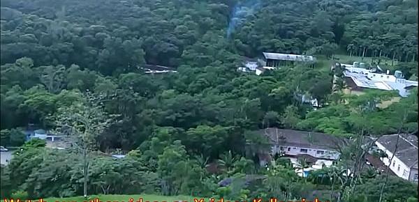 Exhibitionism in the mountains of southern Brazil - complete in red
